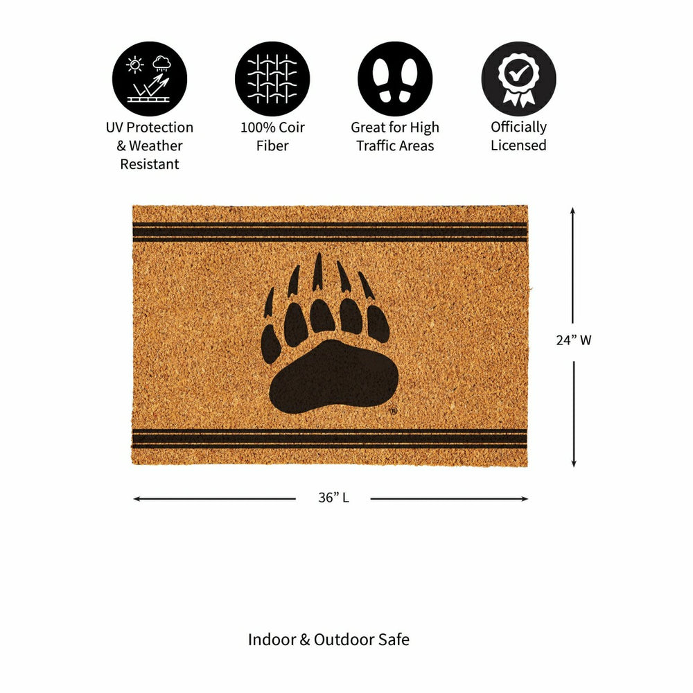 University of Montana Large One Color Coir Mat, 36"x24" - Collegiate