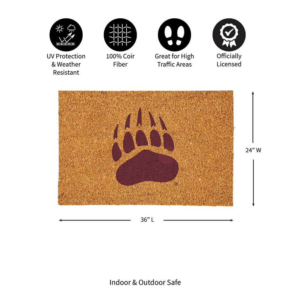 University of Montana Large Full Color Coir Mat, 36"x24" - Collegiate