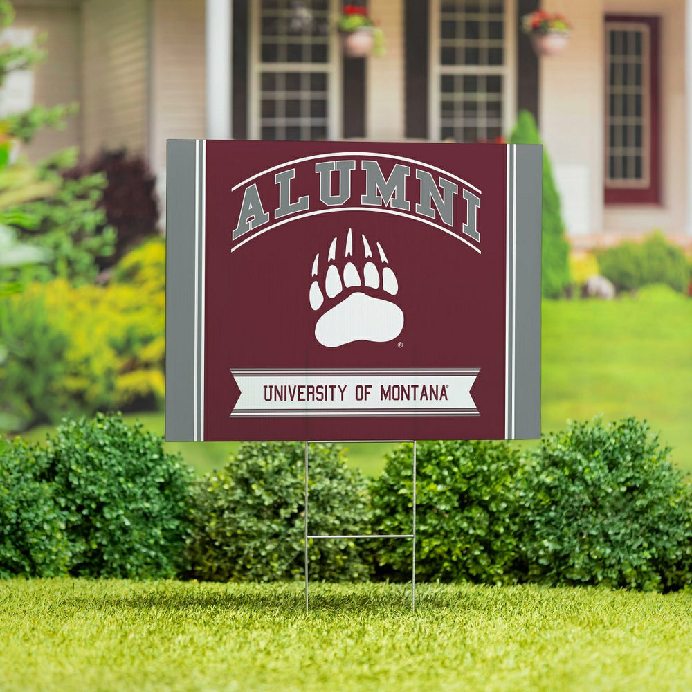 University of Montana Coroplast Yard Sign Alumni - Collegiate Home