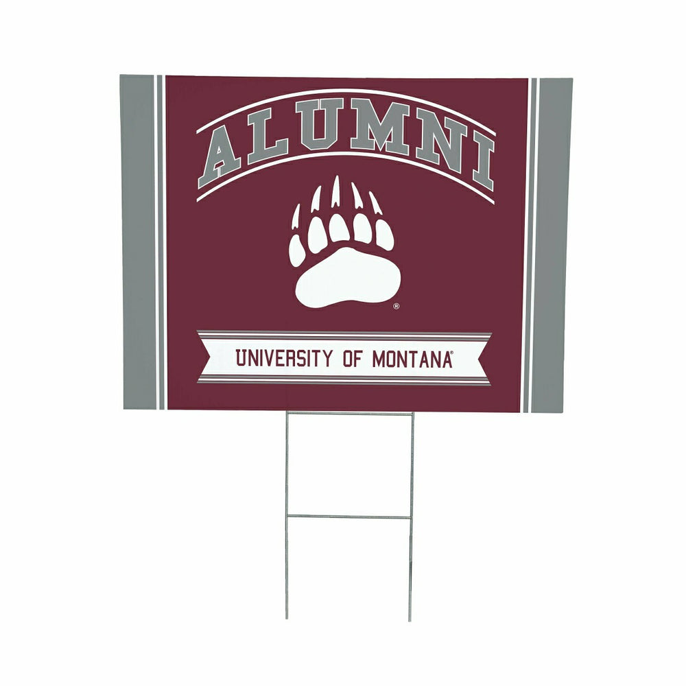 University of Montana Coroplast Yard Sign Alumni - Collegiate Home