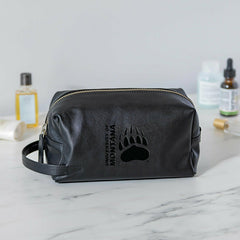 University of Montana, Embossed Toiletry Bag, Black - Collegiate Home