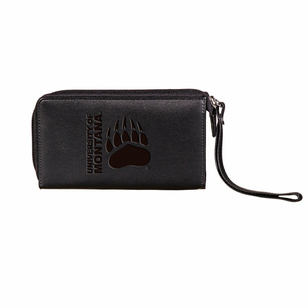 Wristlet Wallet, Black, University of Montana - Collegiate Home
