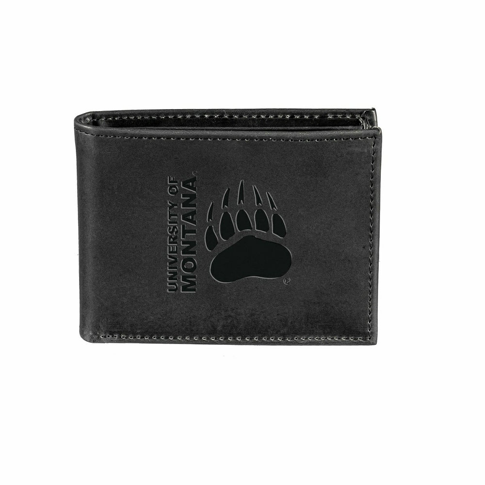 University of Montana, Bi-Fold Wallet, Black - Collegiate