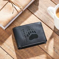 University of Montana, Bi-Fold Wallet, Black - Collegiate