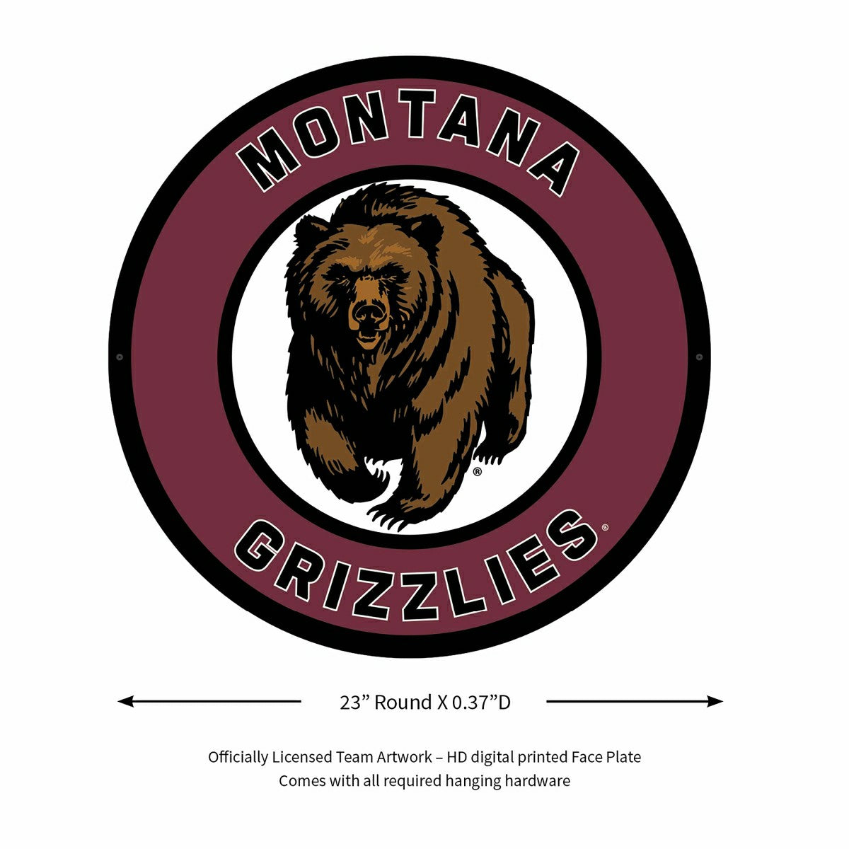 LED Wall Decor, Round, University of Montana - Collegiate Home