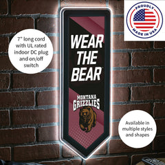 LED Wall Decor, Pennant, University of Montana - Collegiate Home