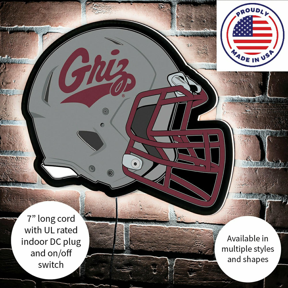LED Wall Decor, Helmet, University of Montana - Collegiate Home