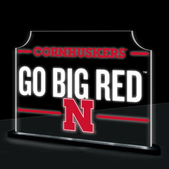 University of Nebraska College Rectangle Desklite LED Decor - Collegiate Home