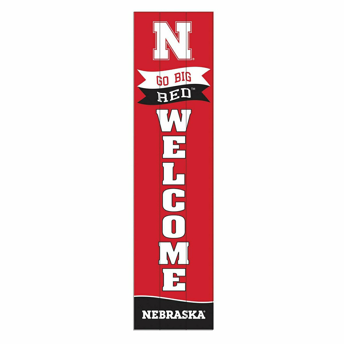 University of Nebraska Large Single Sided Leaner, 46" - Collegiate Home