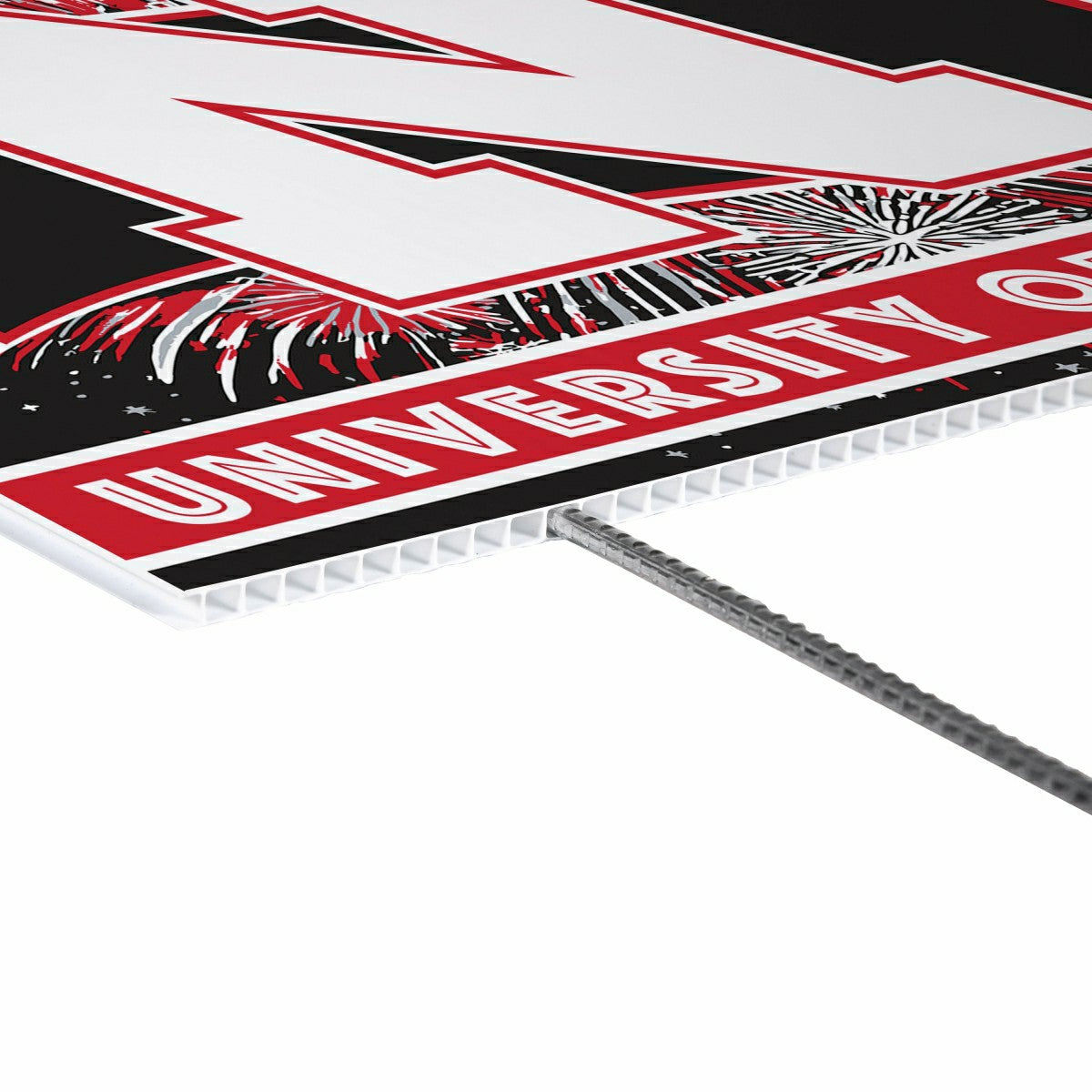 University of Nebraska Yard Sign, Patriotic - Collegiate Home