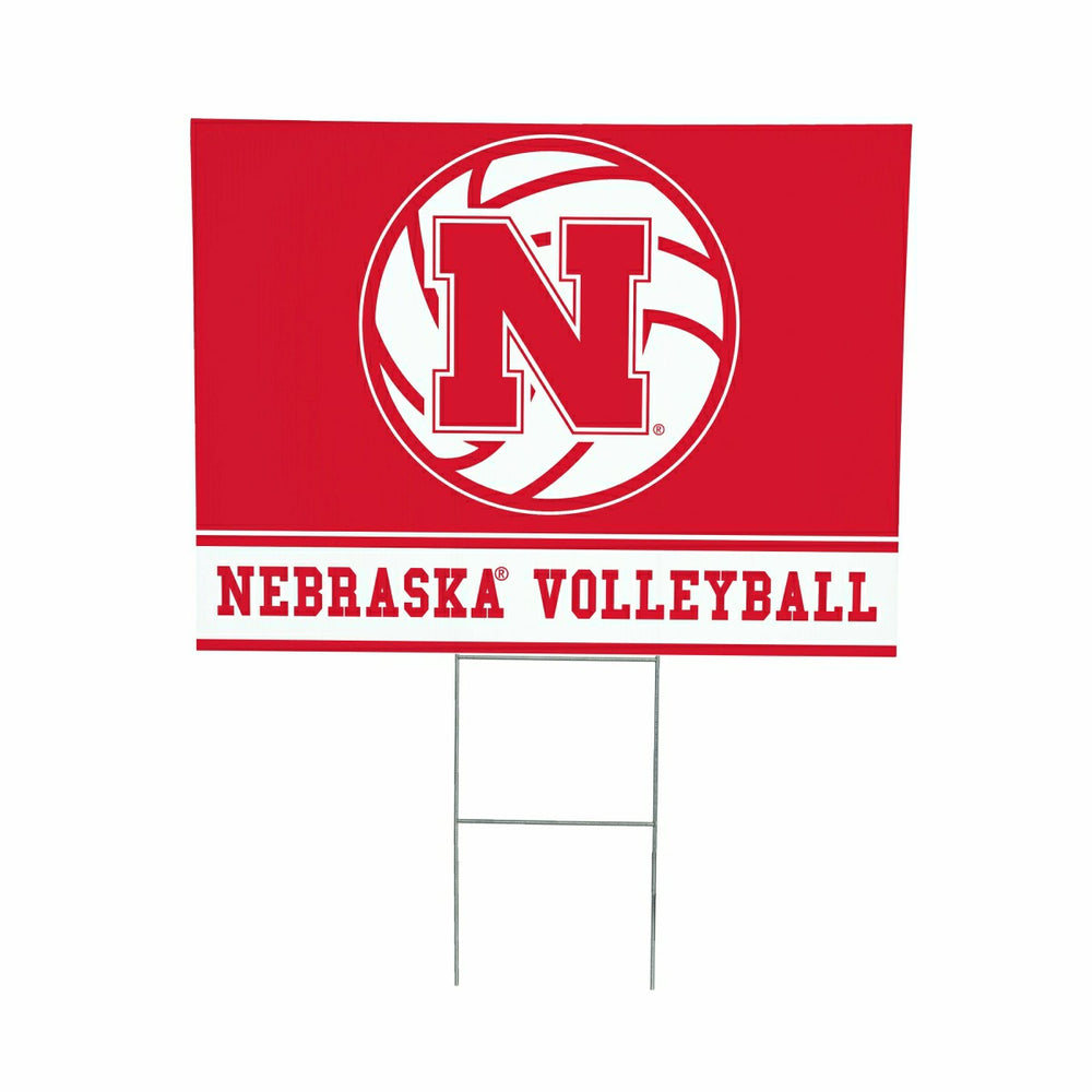University of Nebraska Yard Sign, Volleyball - Collegiate Home