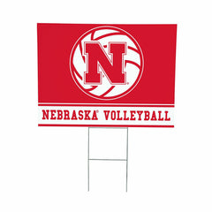 University of Nebraska Yard Sign, Volleyball - Collegiate Home