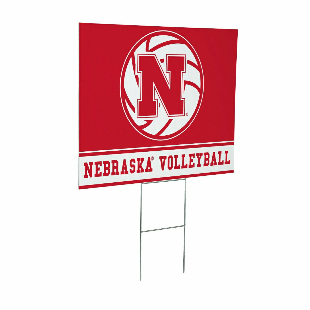 University of Nebraska Yard Sign, Volleyball - Collegiate Home
