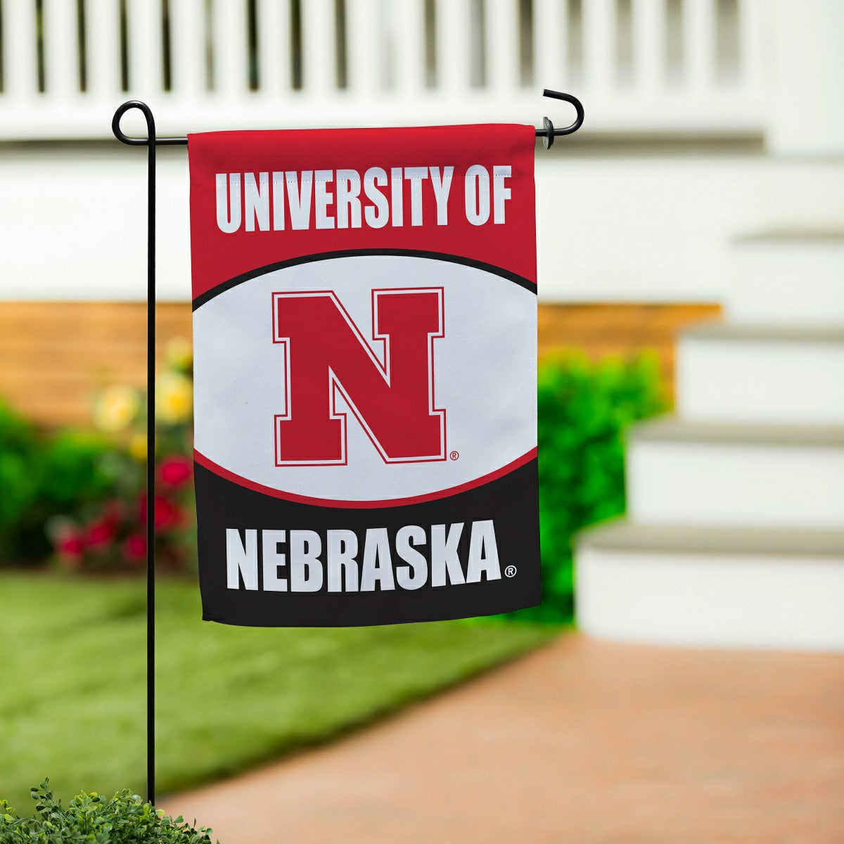 University of Nebraska Suede Garden Flag - Collegiate Home