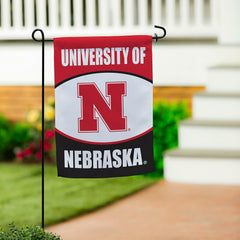 University of Nebraska Suede Garden Flag - Collegiate Home
