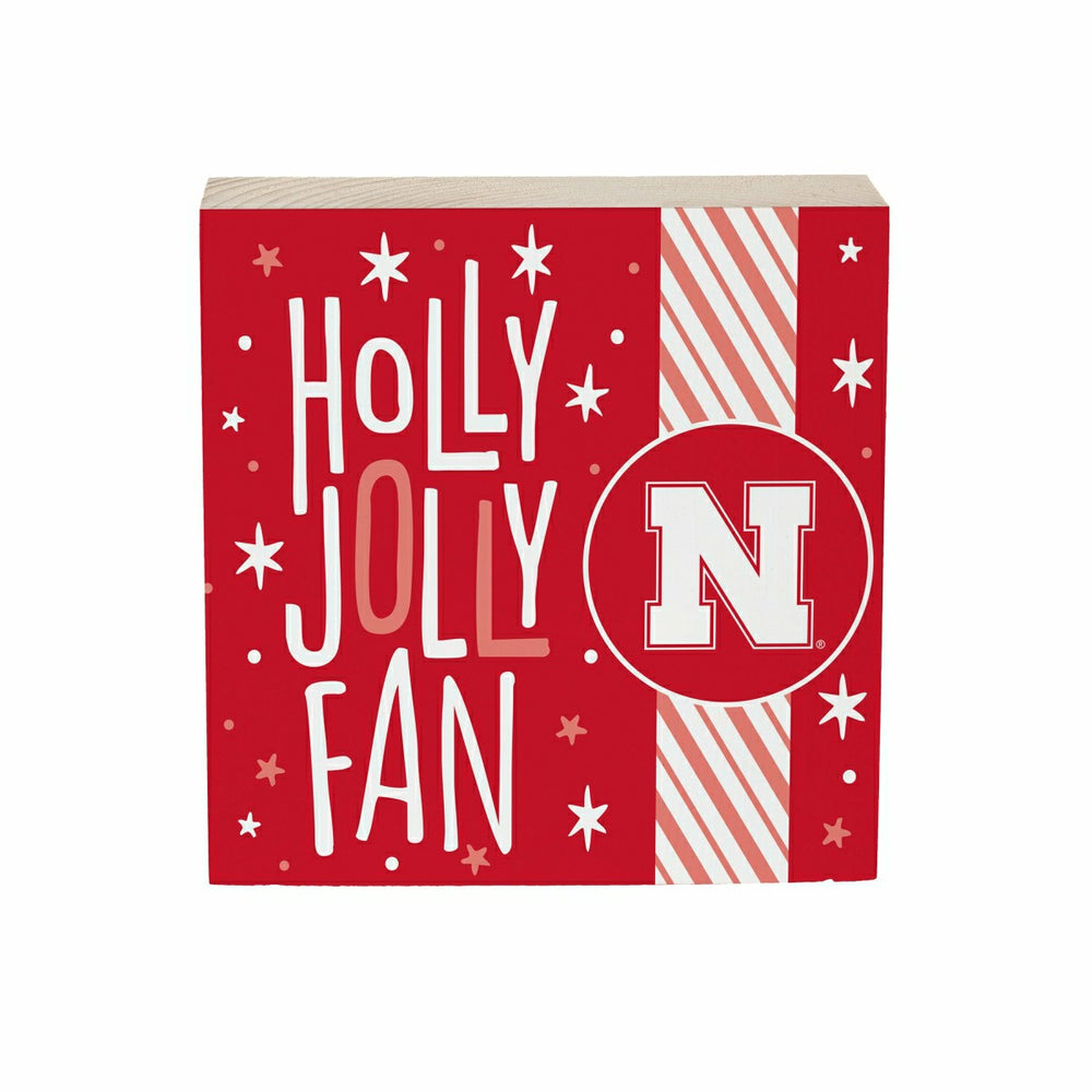 University of Nebraska Block, Holiday, 6x6 - Collegiate Home