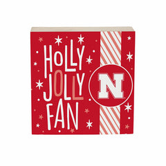 University of Nebraska Block, Holiday, 6x6 - Collegiate Home