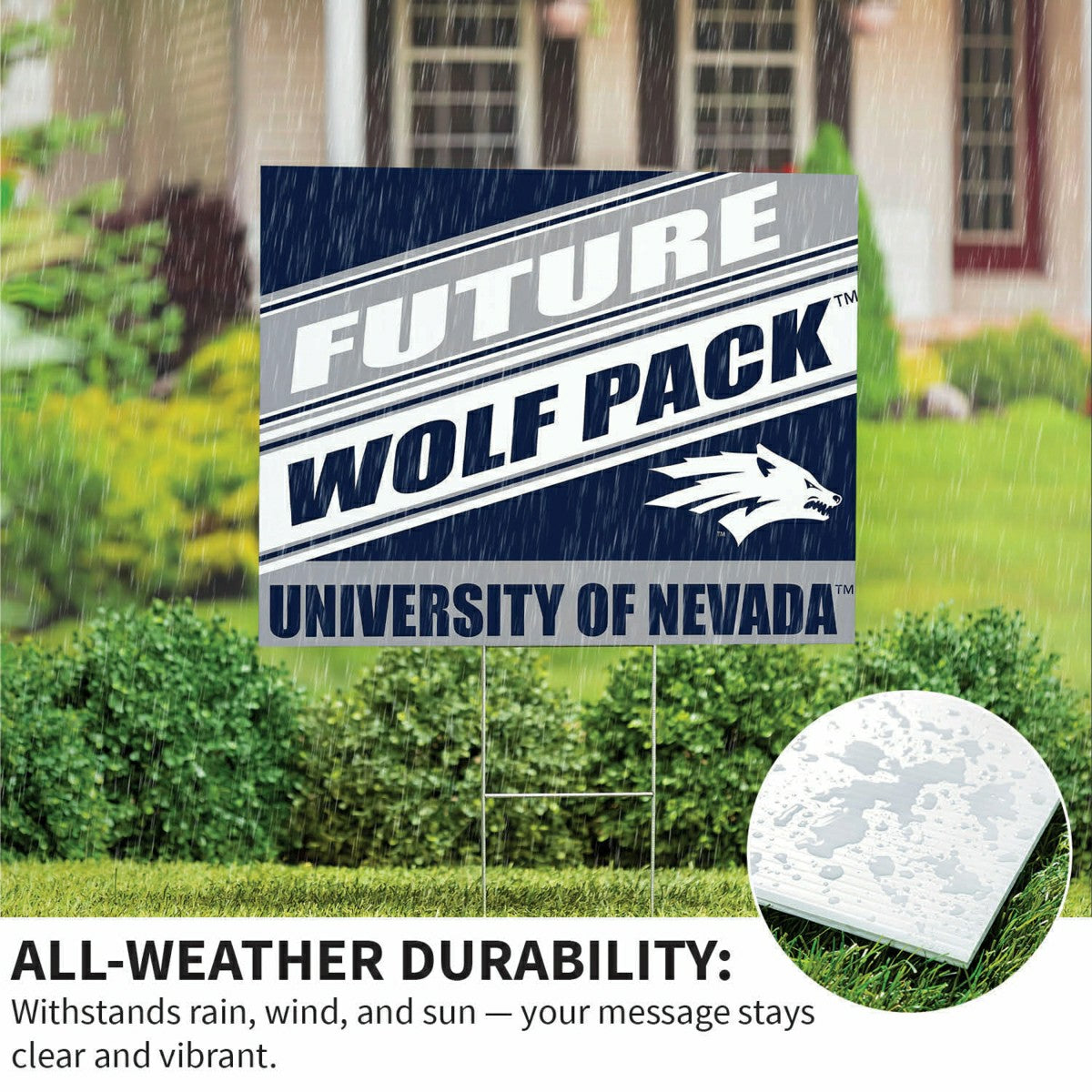 University of Nevada Coroplast Yard Sign, Future Student - Collegiate Home