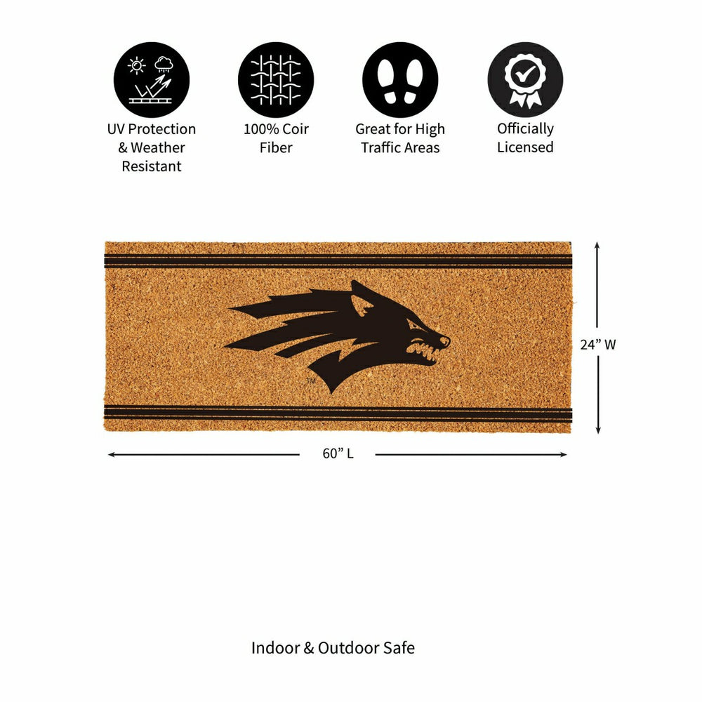 University of Nevada Extra Large One Color Coir Mat, 60"x24" - Collegiate