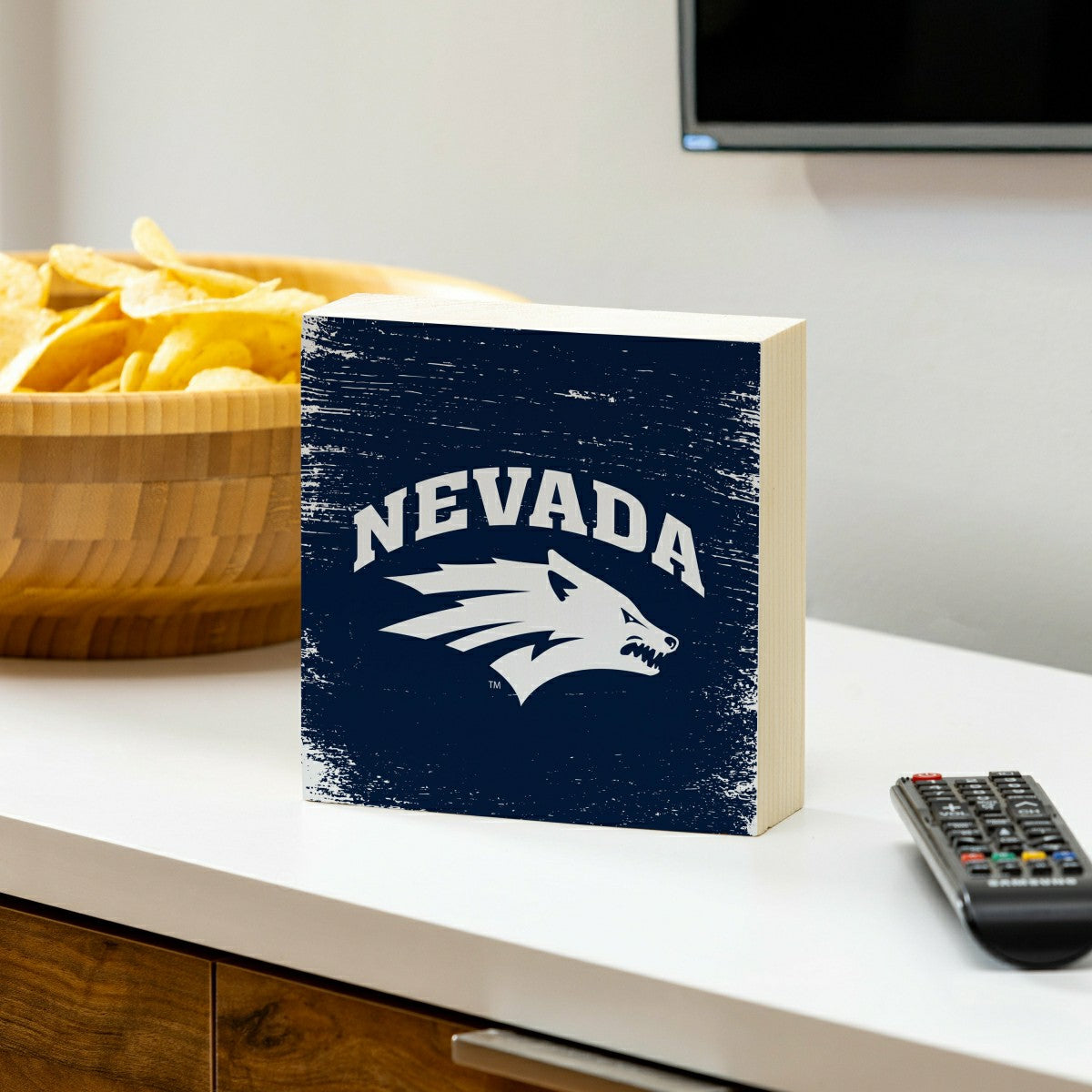 University of Nevada Plock, Down Home Fans, 6x6 - Collegiate Home