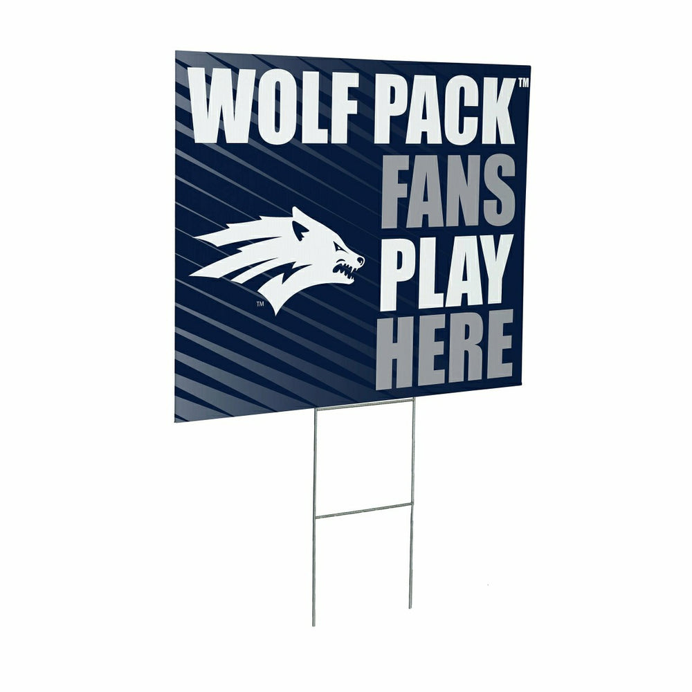 University of Nevada Coroplast Yard Sign "Fans Play Here" - Collegiate Home