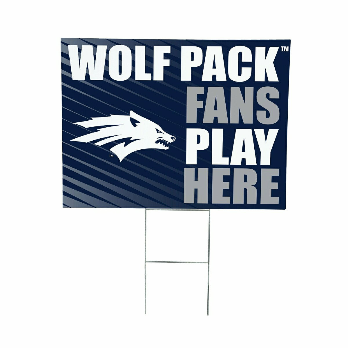 University of Nevada Coroplast Yard Sign "Fans Play Here" - Collegiate Home