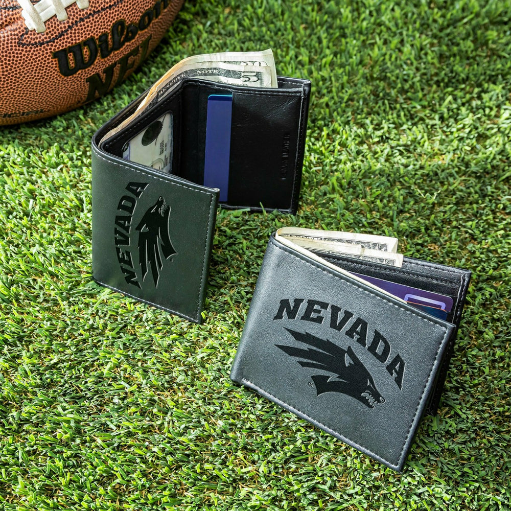 University of Nevada, Reno, Bi-Fold and Tri-Fold Wallet Gift Set, Blac - Collegiate Home
