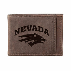 Front Pocket Wallet w/ RFID Blocking, University of Nevada, Reno, Brow - Collegiate Home