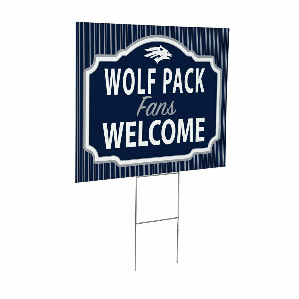University of Nevada Coroplast Yard Sign, "Fans Welcome" - Collegiate Home