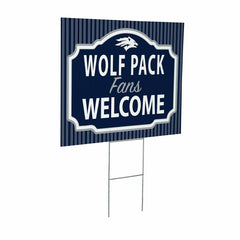 University of Nevada Coroplast Yard Sign, "Fans Welcome" - Collegiate Home