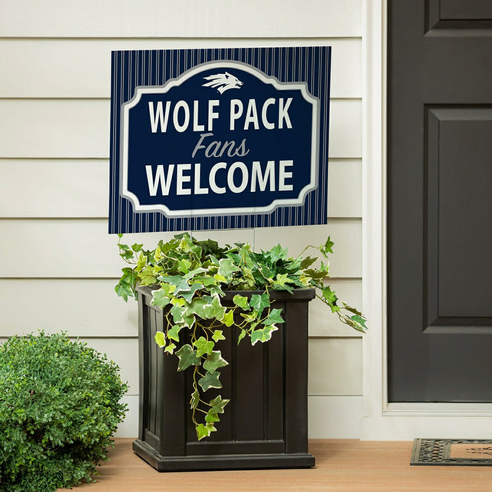 University of Nevada Coroplast Yard Sign, "Fans Welcome" - Collegiate Home