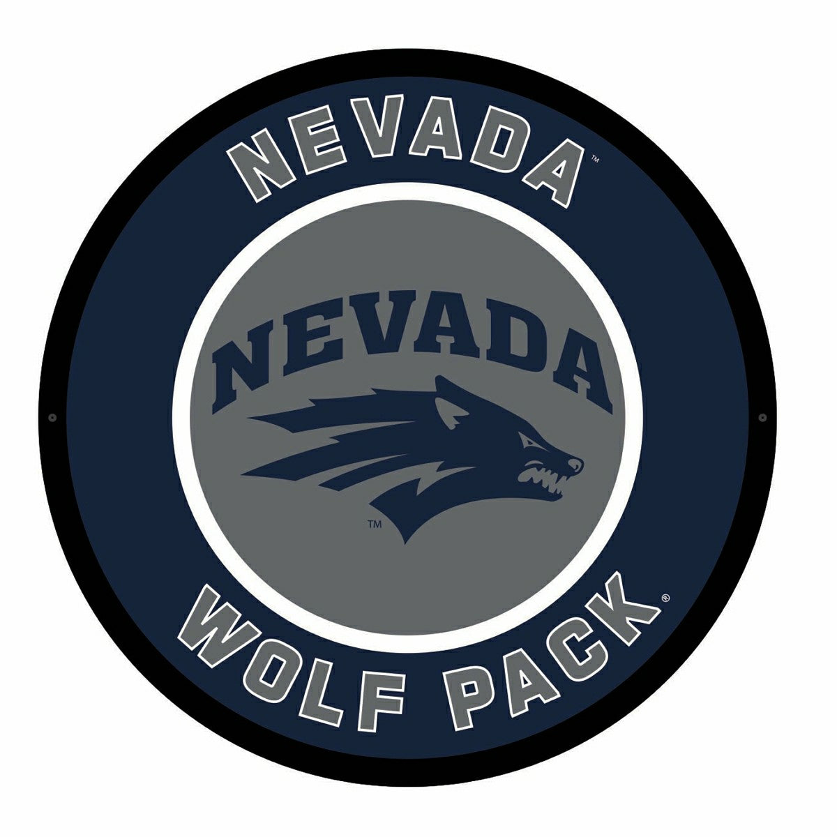 LED Wall Decor, Round, University of Nevada - Collegiate Home