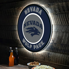 LED Wall Decor, Round, University of Nevada - Collegiate Home