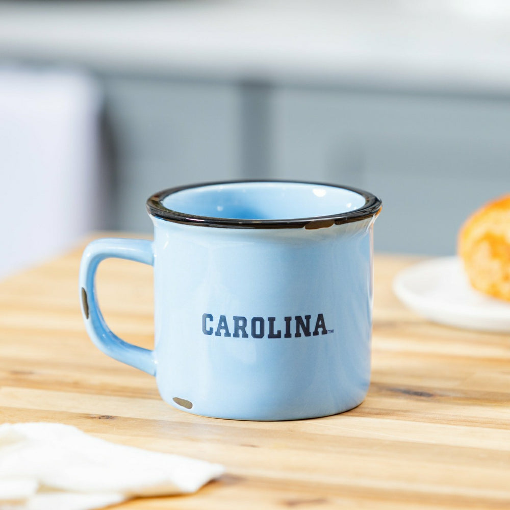 University of North Carolina Ceramic Camp Cup with Enamel Finish, 14oz - Collegiate Home