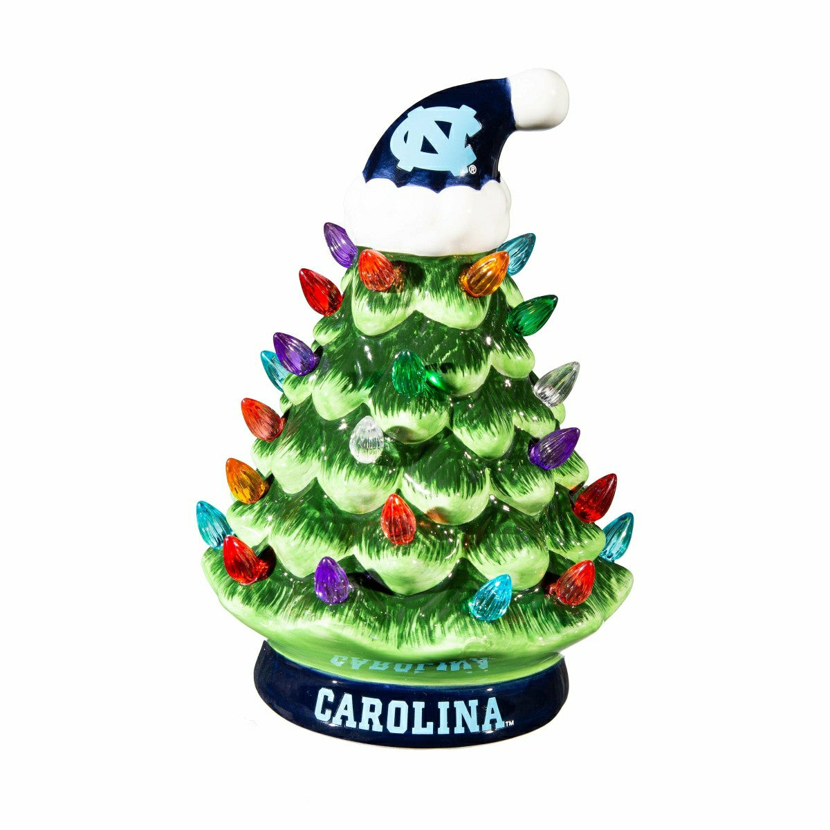 8" LED Ceramic Christmas Tree, University of North Carolina - Collegiate Home