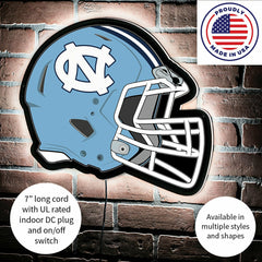 LED Wall Decor, Helmet, University of North Carolina - Collegiate Home
