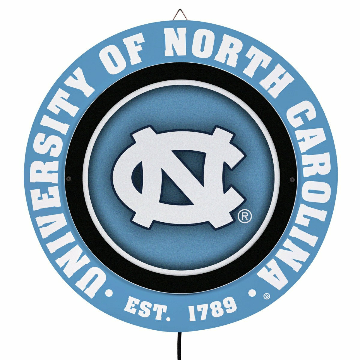 University of North Carolina, Metal Lite, Round - Collegiate