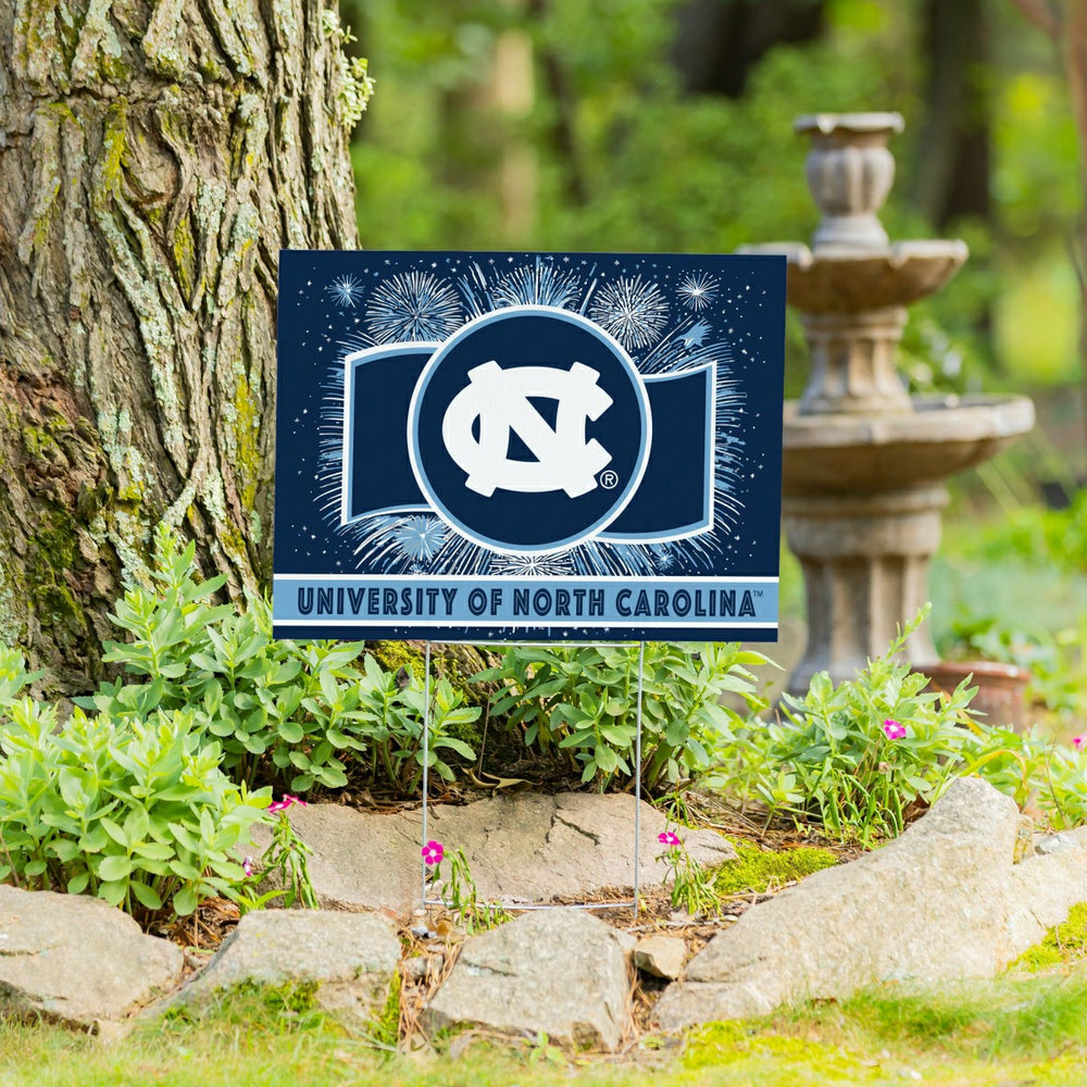 University of North Carolina Yard Sign, Patriotic - Collegiate Home