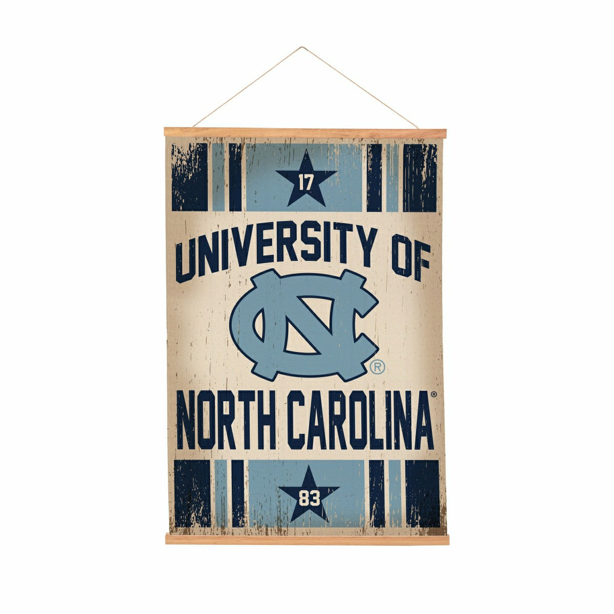 University of North Carolina, Canvas Wall Tapestry, Medium, 36x24 - Collegiate Home