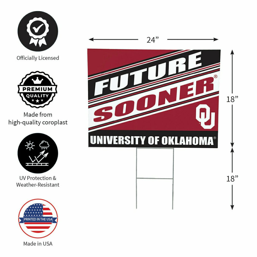 University of Oklahoma Coroplast Yard Sign, Future Student - Collegiate Home