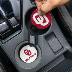 University of Oklahoma Car Coaster Set, 2pc - Collegiate Home