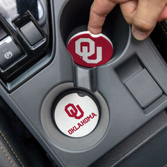 University of Oklahoma Car Coaster Set, 2pc - Collegiate Home