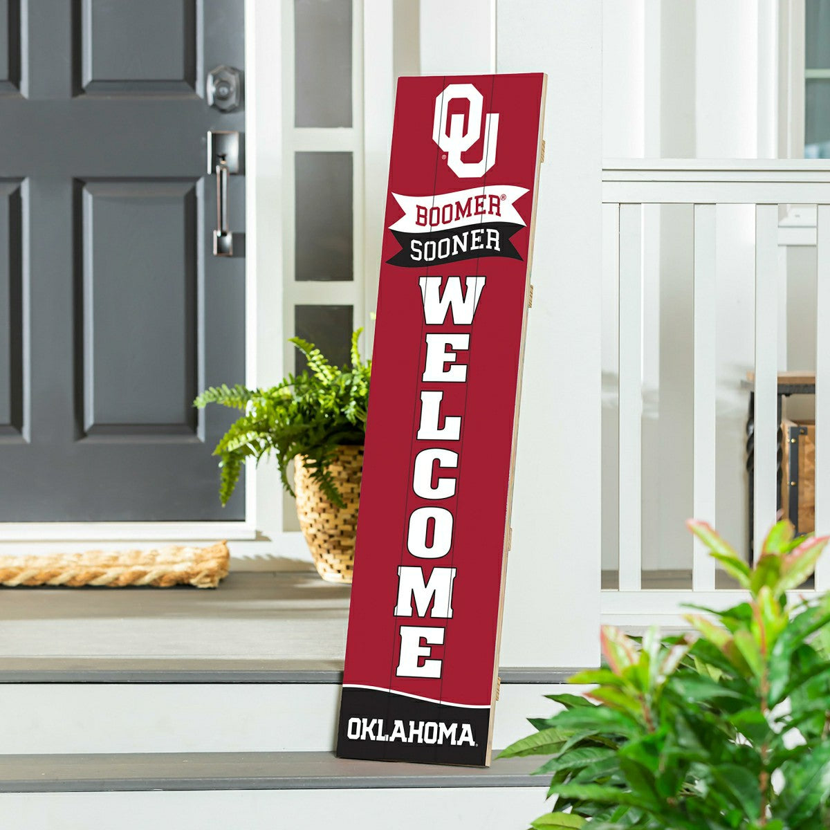 University of Oklahoma Large Single Sided Leaner, 46" - Collegiate Home