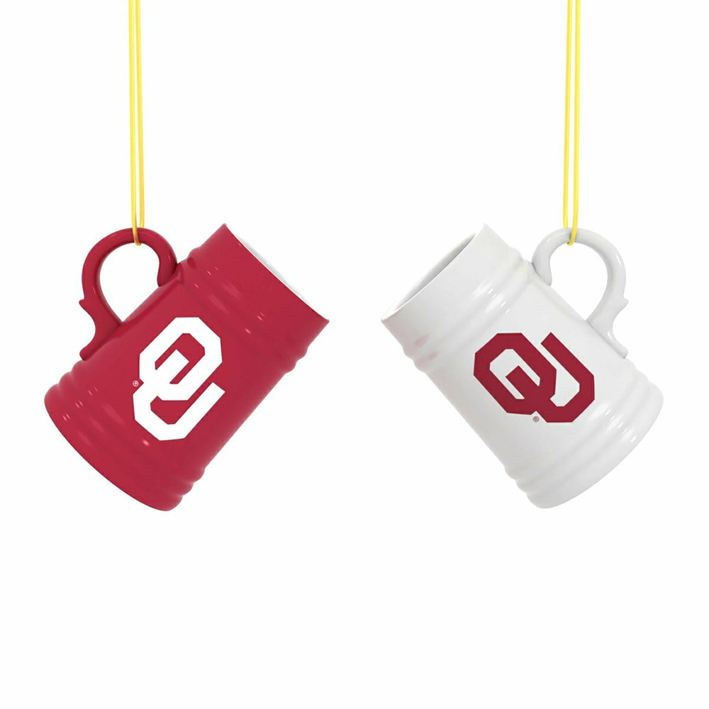 University of Oklahoma Ceramic Mini Stein, 3oz, set of 2 - Collegiate Home