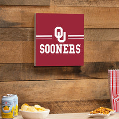 University of Oklahoma Wood Wall Sign, 12x12 - Collegiate Home