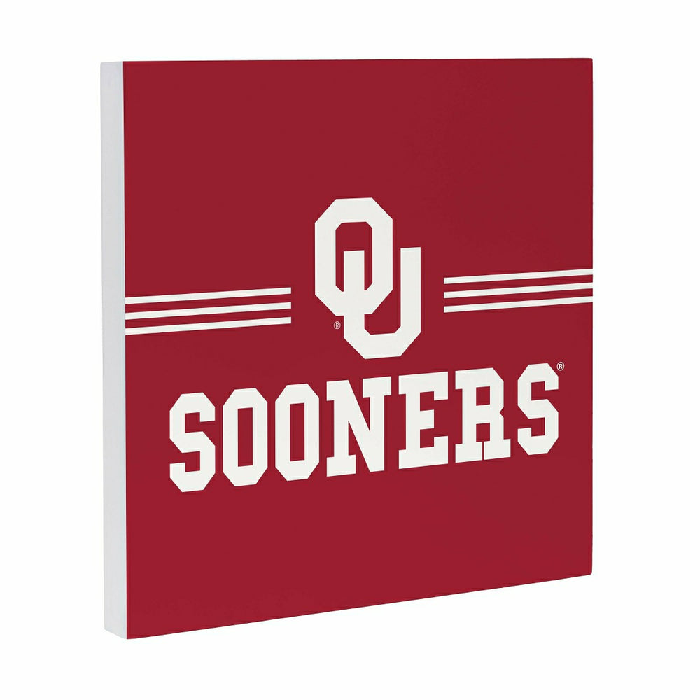 University of Oklahoma Wood Wall Sign, 12x12 - Collegiate Home