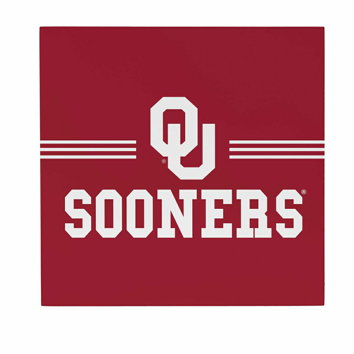 University of Oklahoma Wood Wall Sign, 12x12 - Collegiate Home