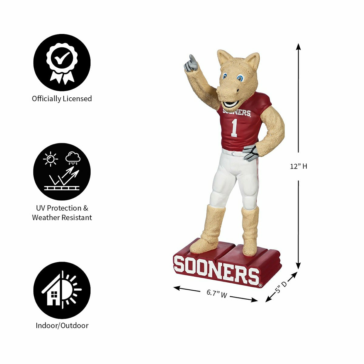 University of Oklahoma, Mascot Statue - Collegiate Home