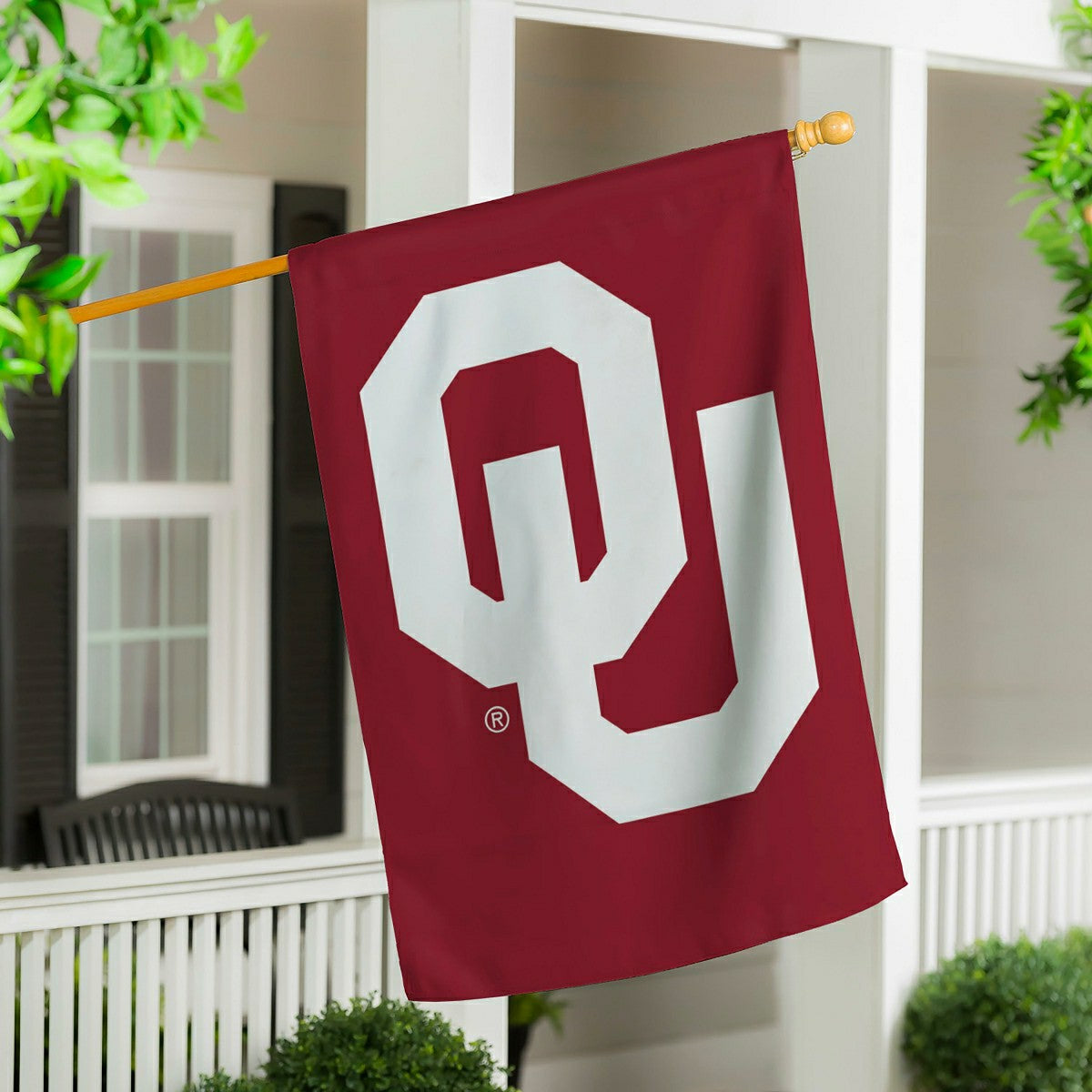 University of Oklahoma Applique House Flag - Collegiate Home