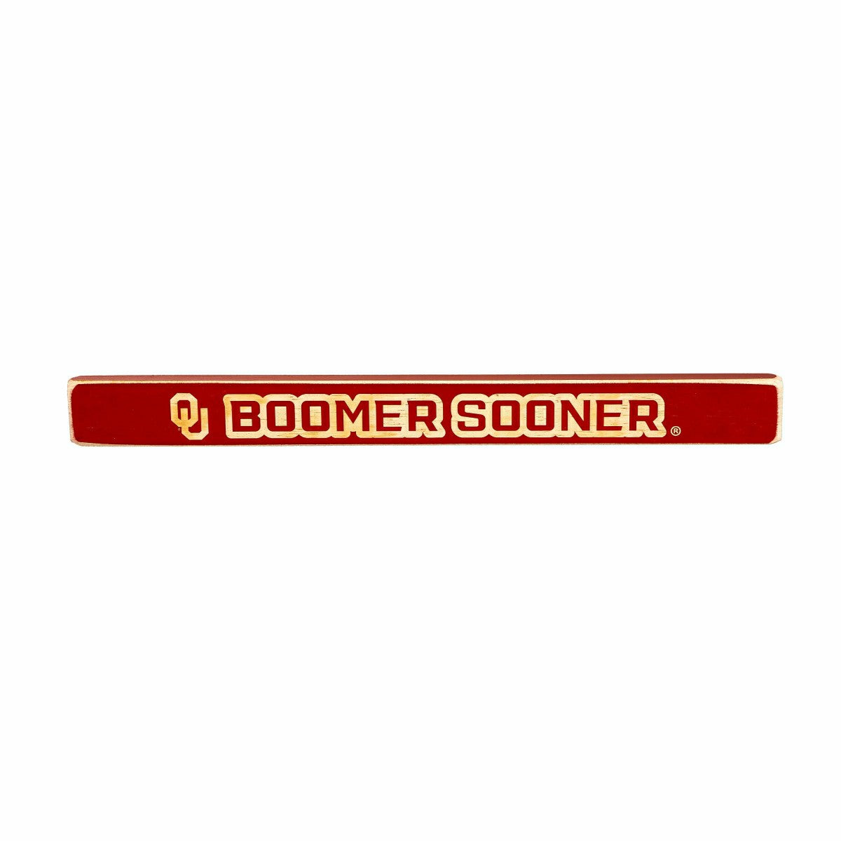 University of Oklahoma Engraved Wood Sign, 1.5" x 18" - Collegiate Home